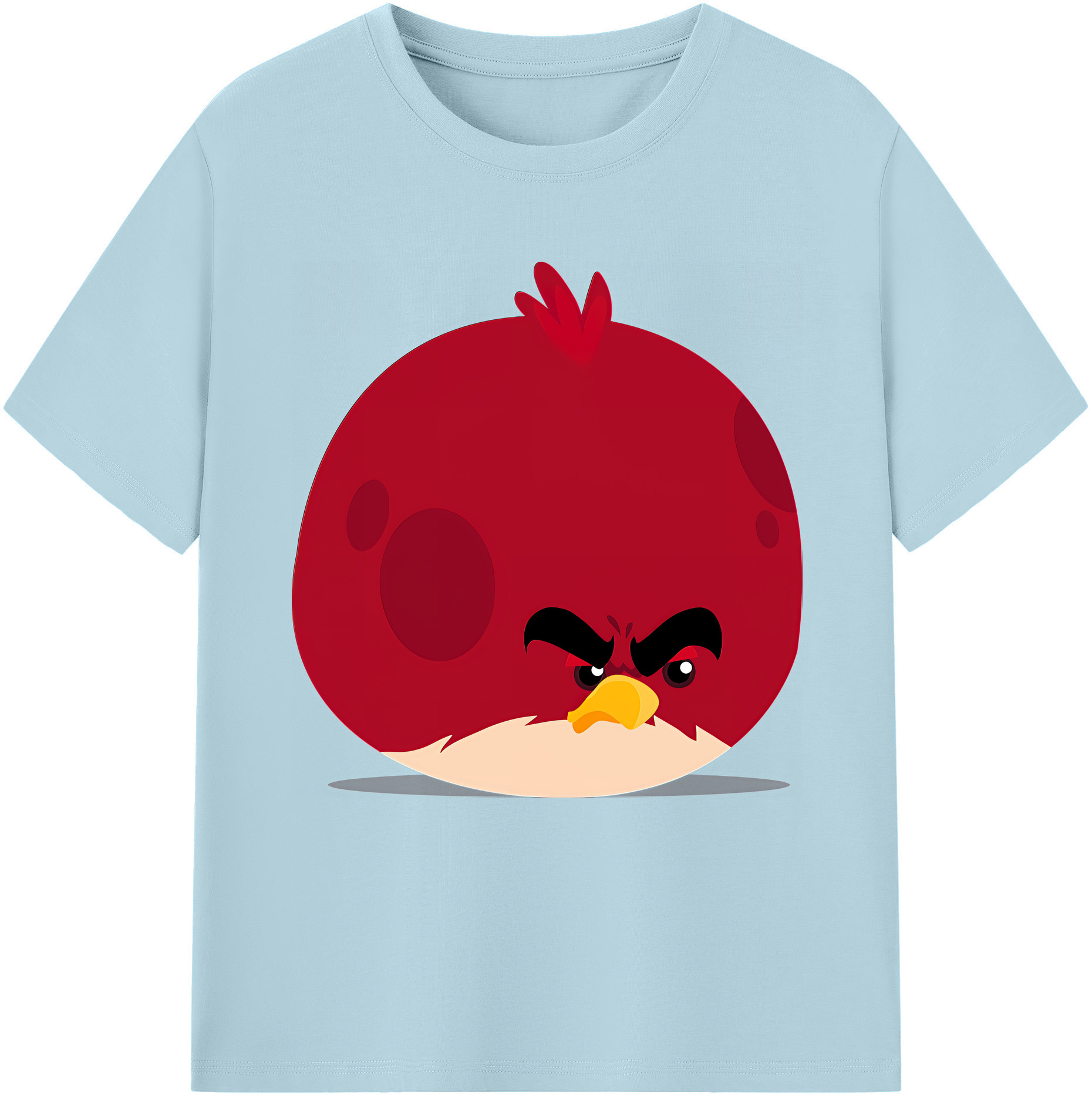 （画像用） Angry Birds アングリーバード 綿100％半袖Tシャツ（フロントプリント）